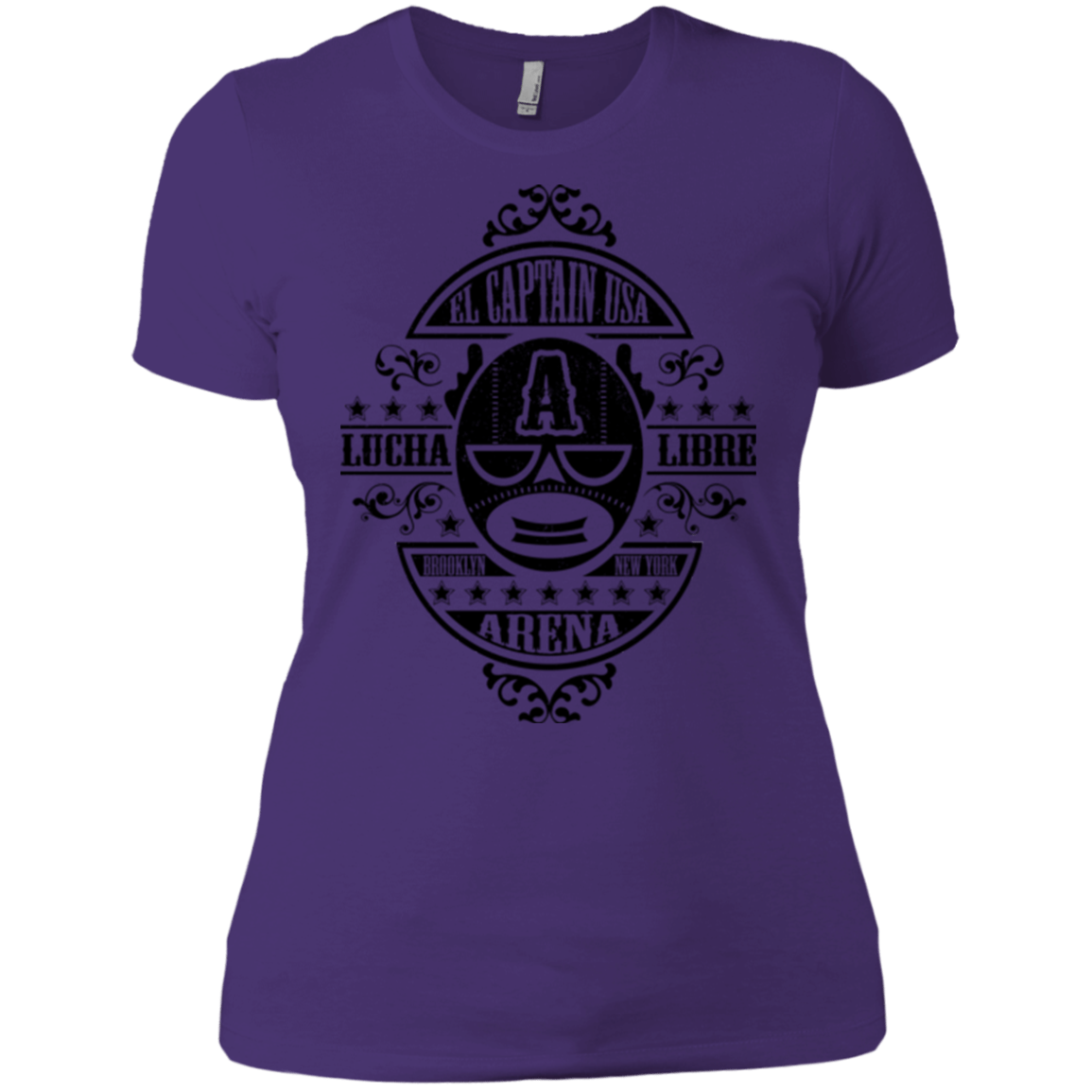 T-Shirts Purple / X-Small Lucha Captain Women's Premium T-Shirt