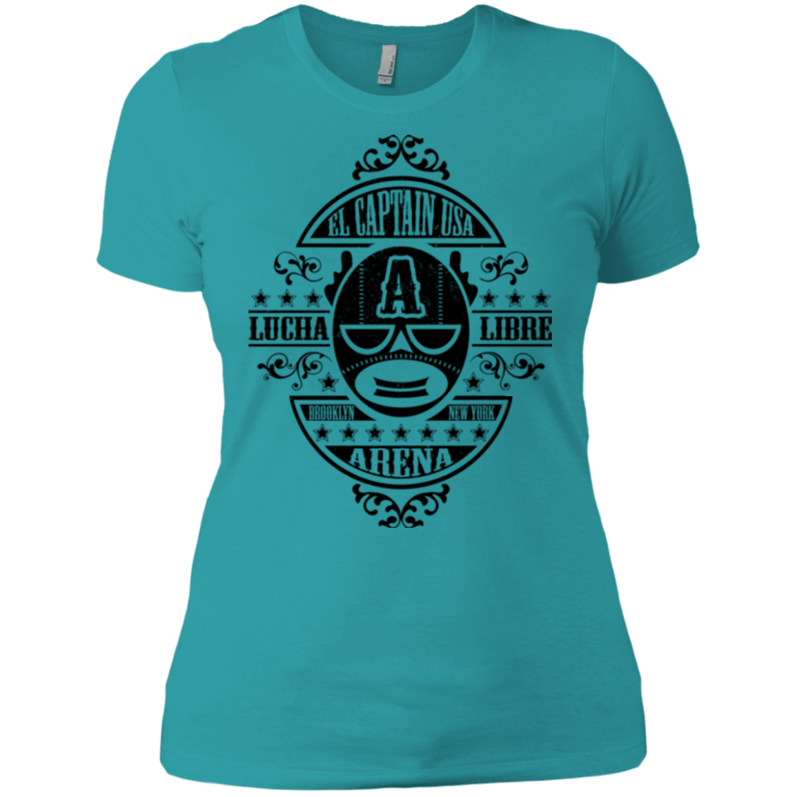 T-Shirts Tahiti Blue / X-Small Lucha Captain Women's Premium T-Shirt