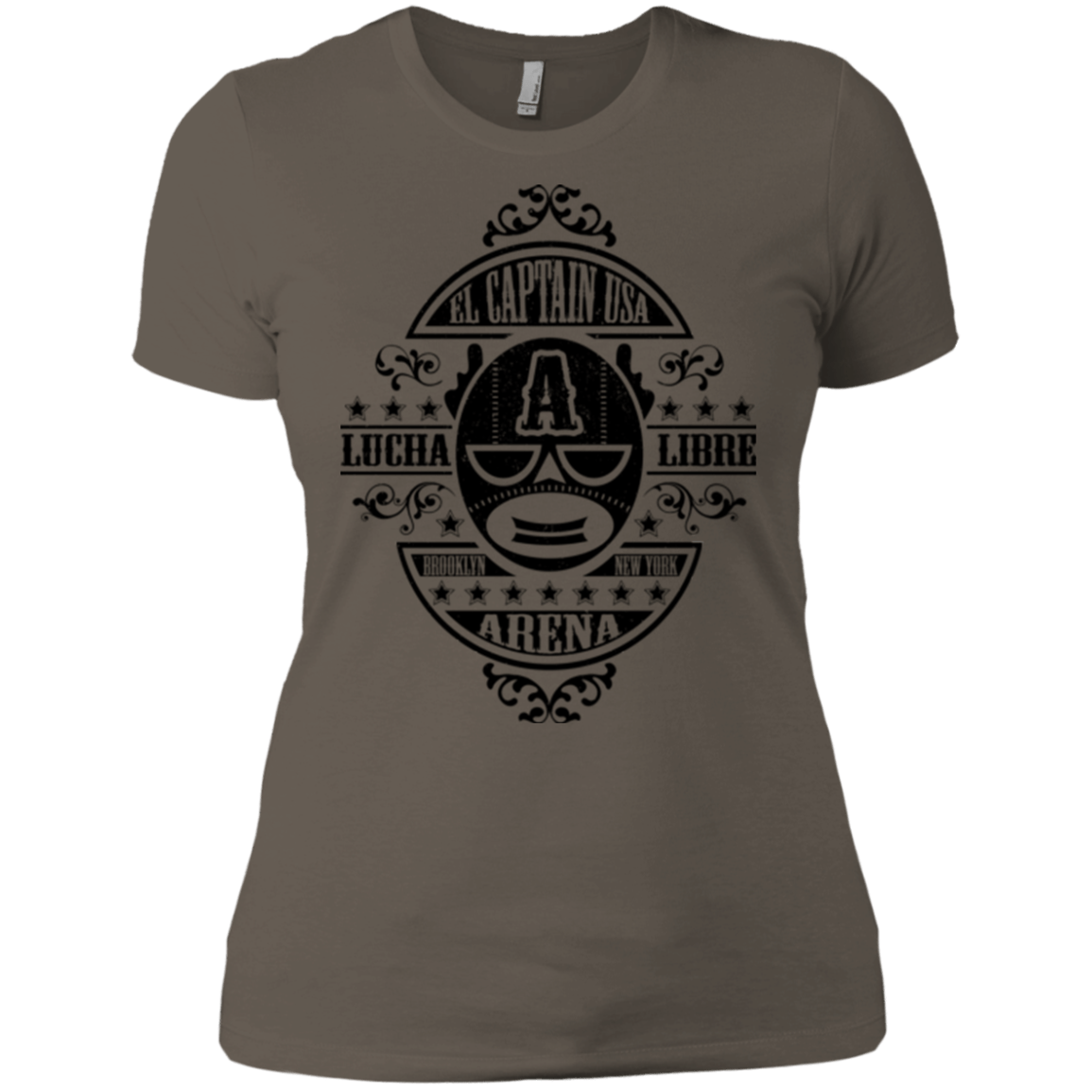 T-Shirts Warm Grey / X-Small Lucha Captain Women's Premium T-Shirt