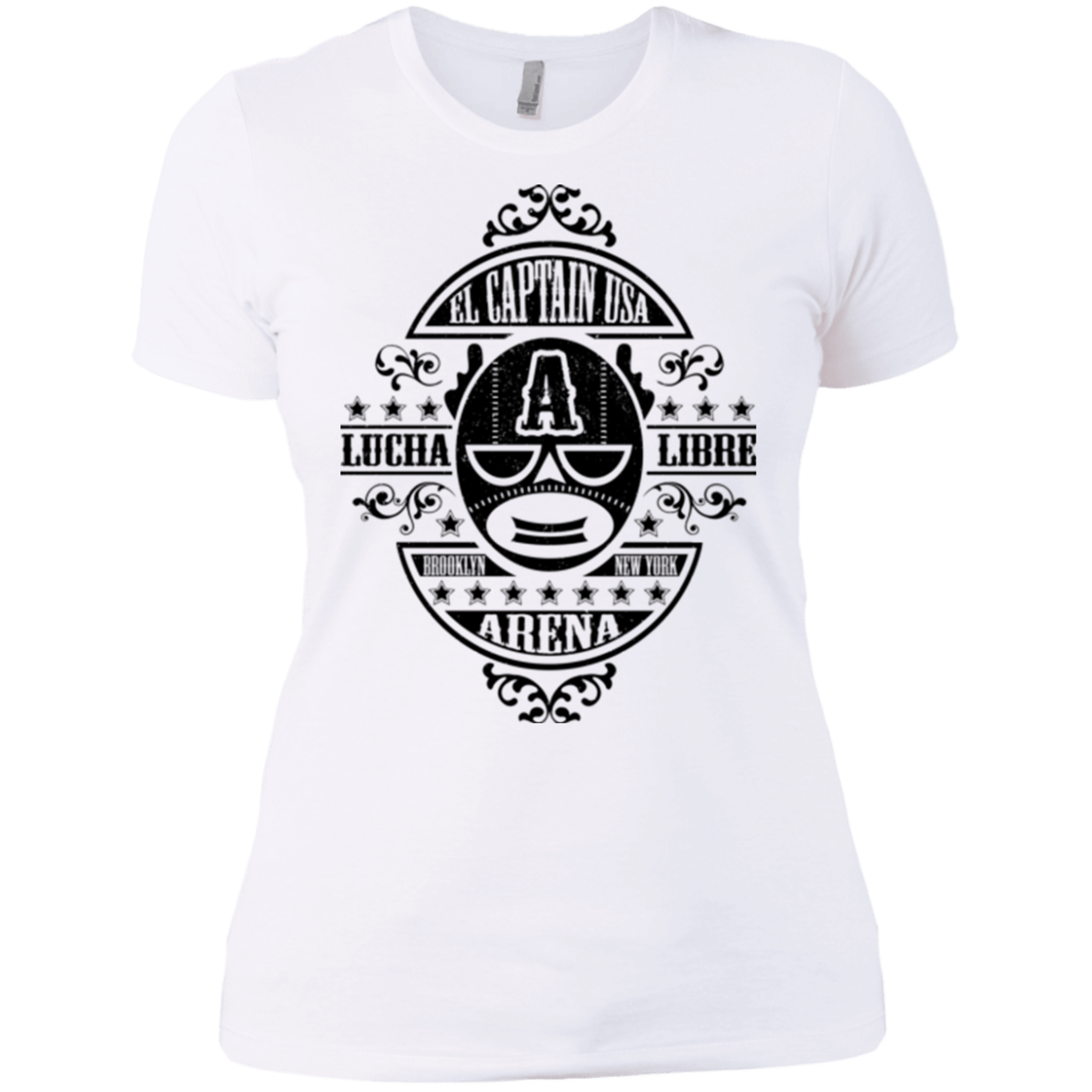 T-Shirts White / X-Small Lucha Captain Women's Premium T-Shirt
