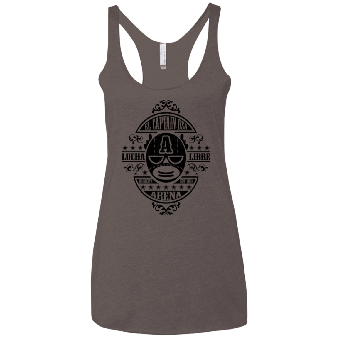 T-Shirts Macchiato / X-Small Lucha Captain Women's Triblend Racerback Tank