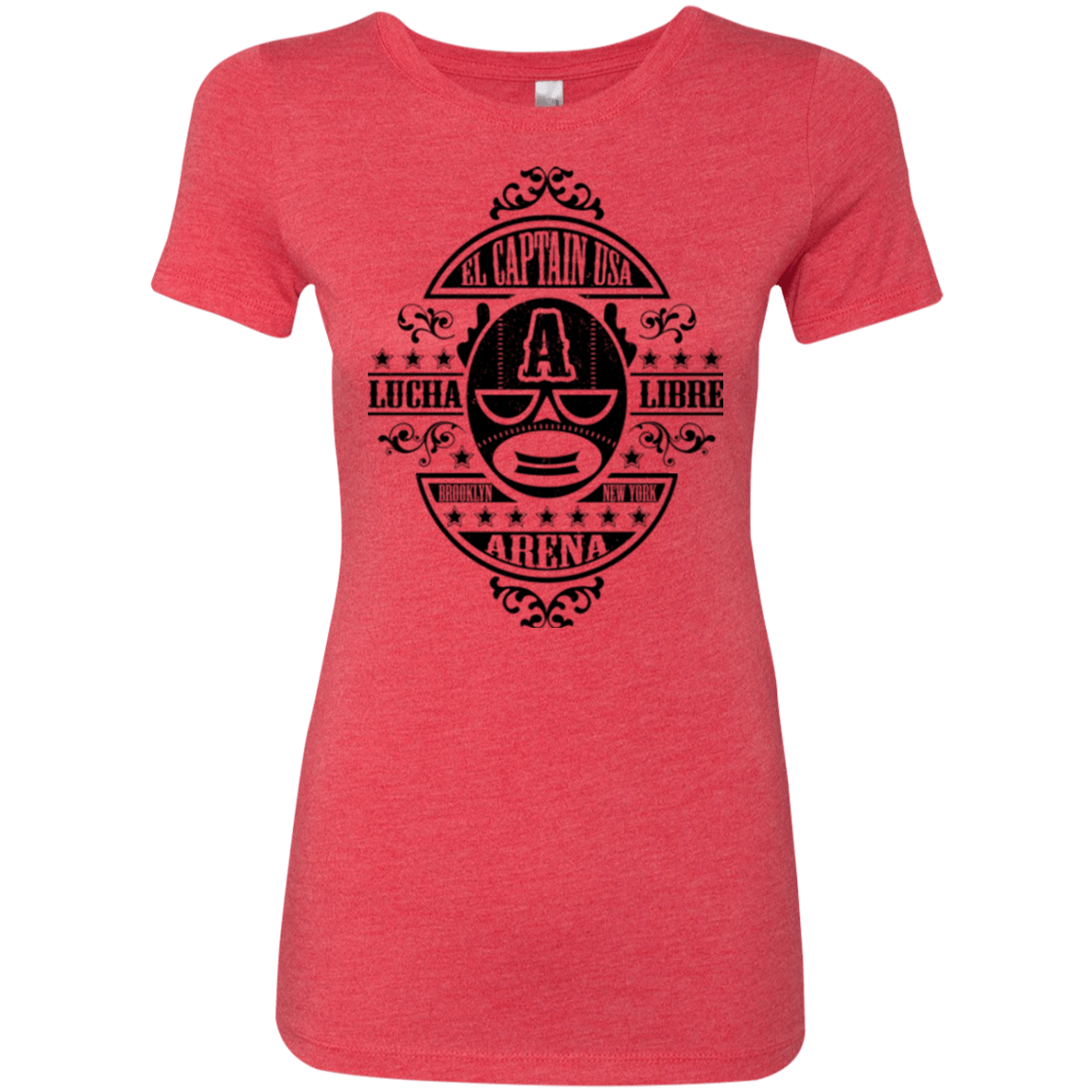T-Shirts Vintage Red / Small Lucha Captain Women's Triblend T-Shirt