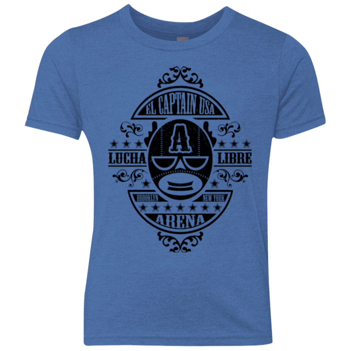 T-Shirts Vintage Royal / YXS Lucha Captain Youth Triblend T-Shirt