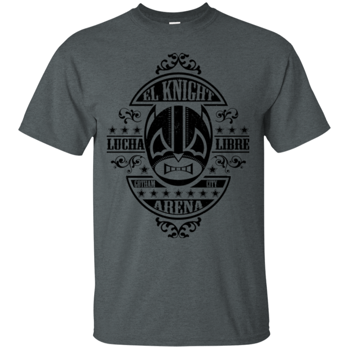 T-Shirts Dark Heather / Small Lucha Knight T-Shirt