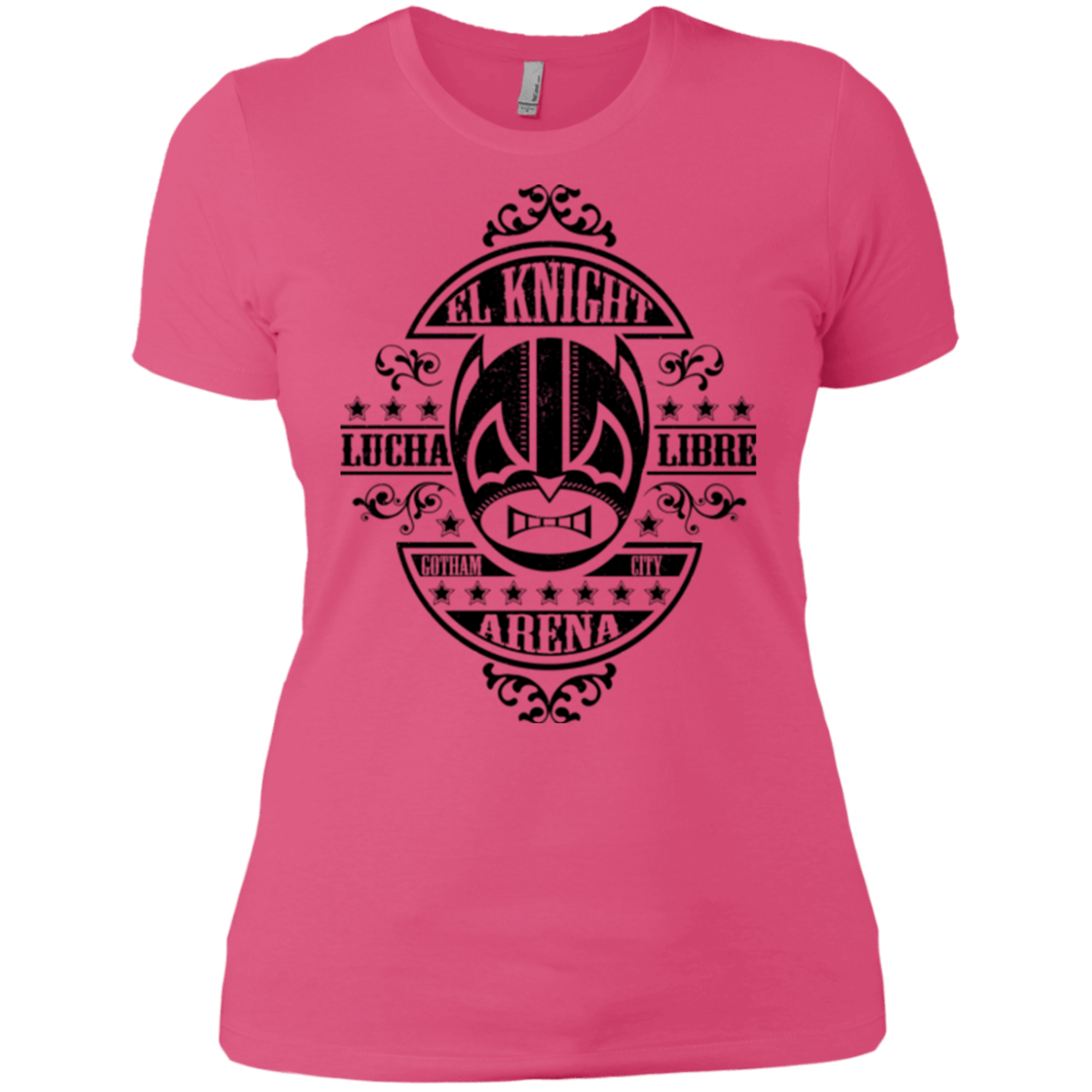 T-Shirts Hot Pink / X-Small Lucha Knight Women's Premium T-Shirt