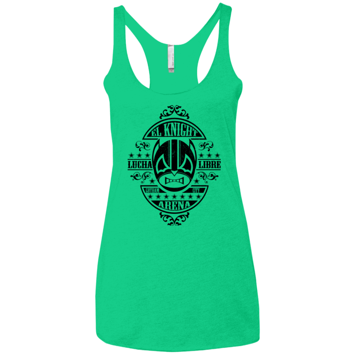 T-Shirts Envy / X-Small Lucha Knight Women's Triblend Racerback Tank