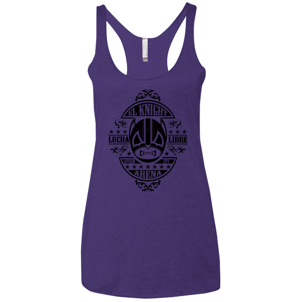 T-Shirts Purple / X-Small Lucha Knight Women's Triblend Racerback Tank