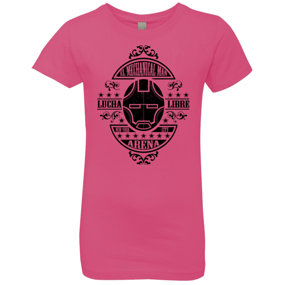 T-Shirts Hot Pink / YXS Lucha Mechanical Man Girls Premium T-Shirt