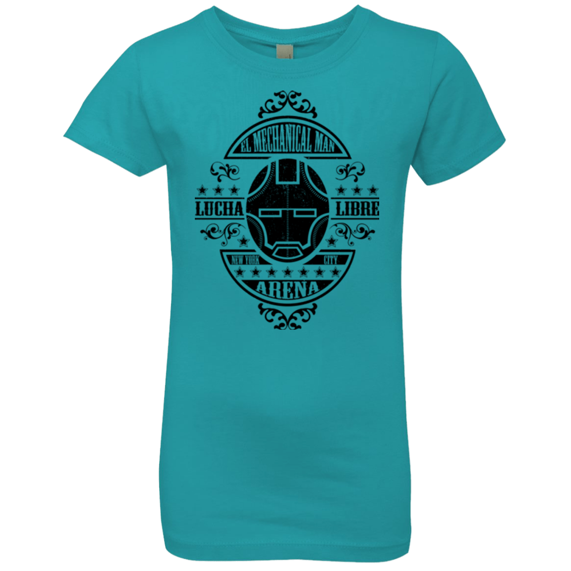 T-Shirts Tahiti Blue / YXS Lucha Mechanical Man Girls Premium T-Shirt