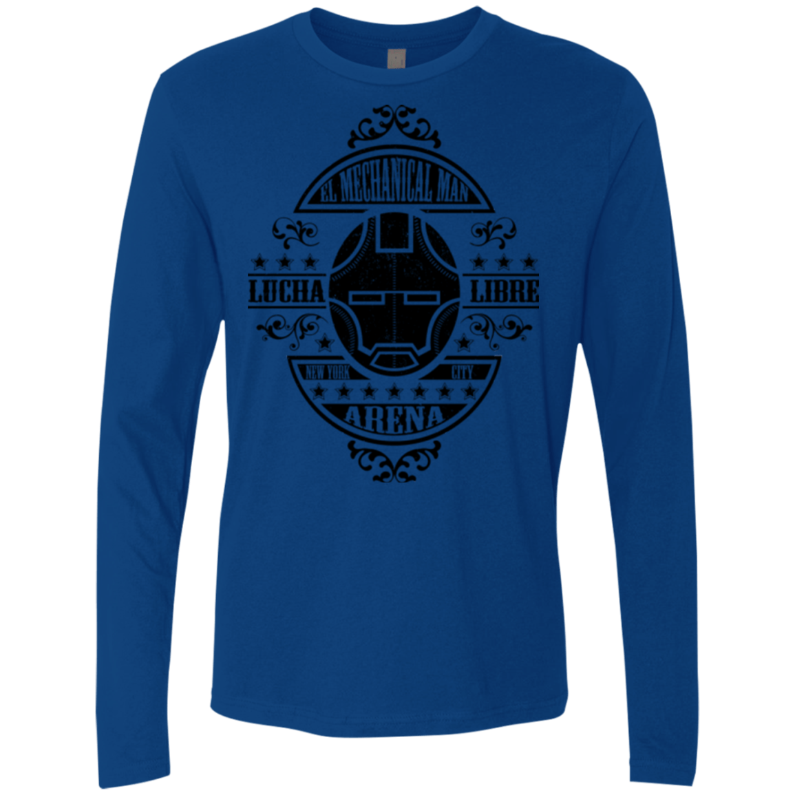 T-Shirts Royal / Small Lucha Mechanical Man Men's Premium Long Sleeve