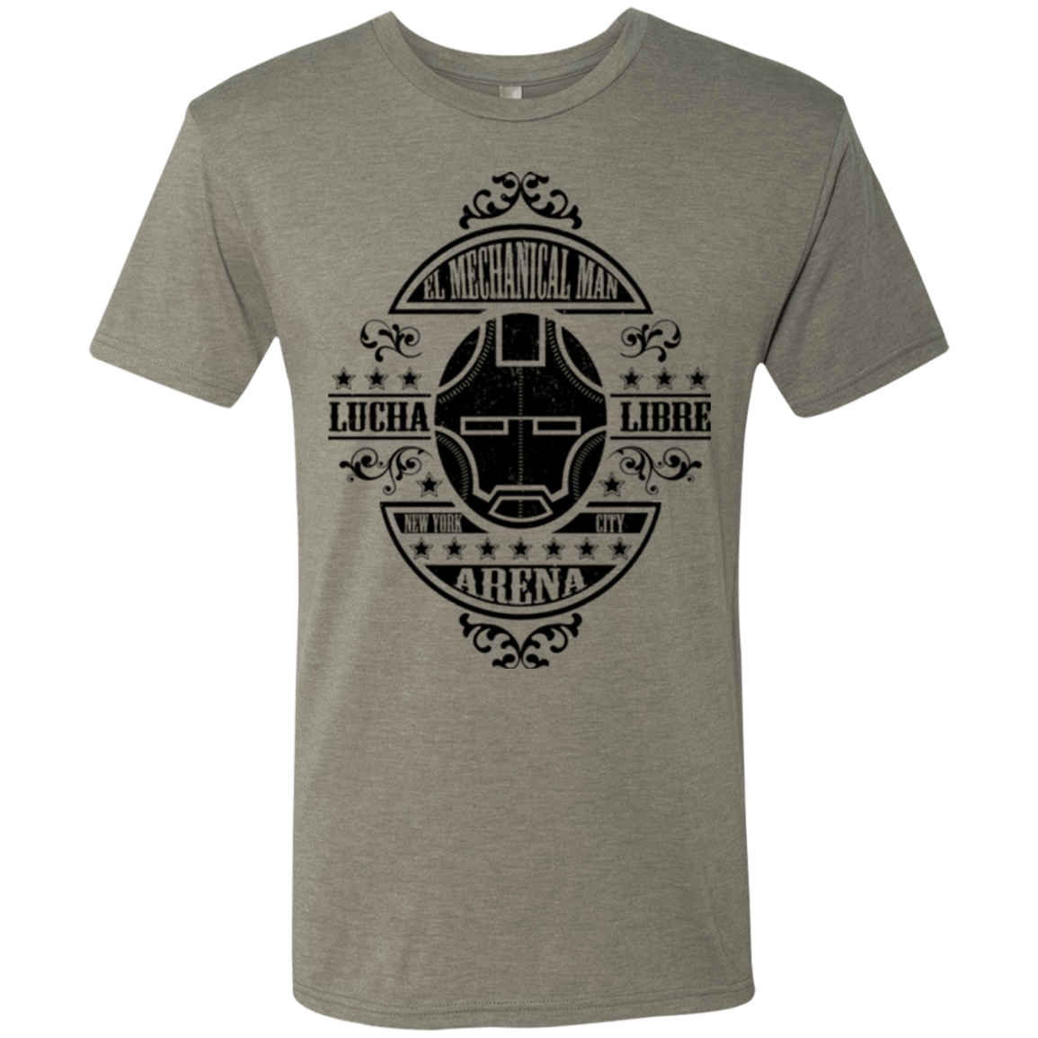 T-Shirts Venetian Grey / Small Lucha Mechanical Man Men's Triblend T-Shirt