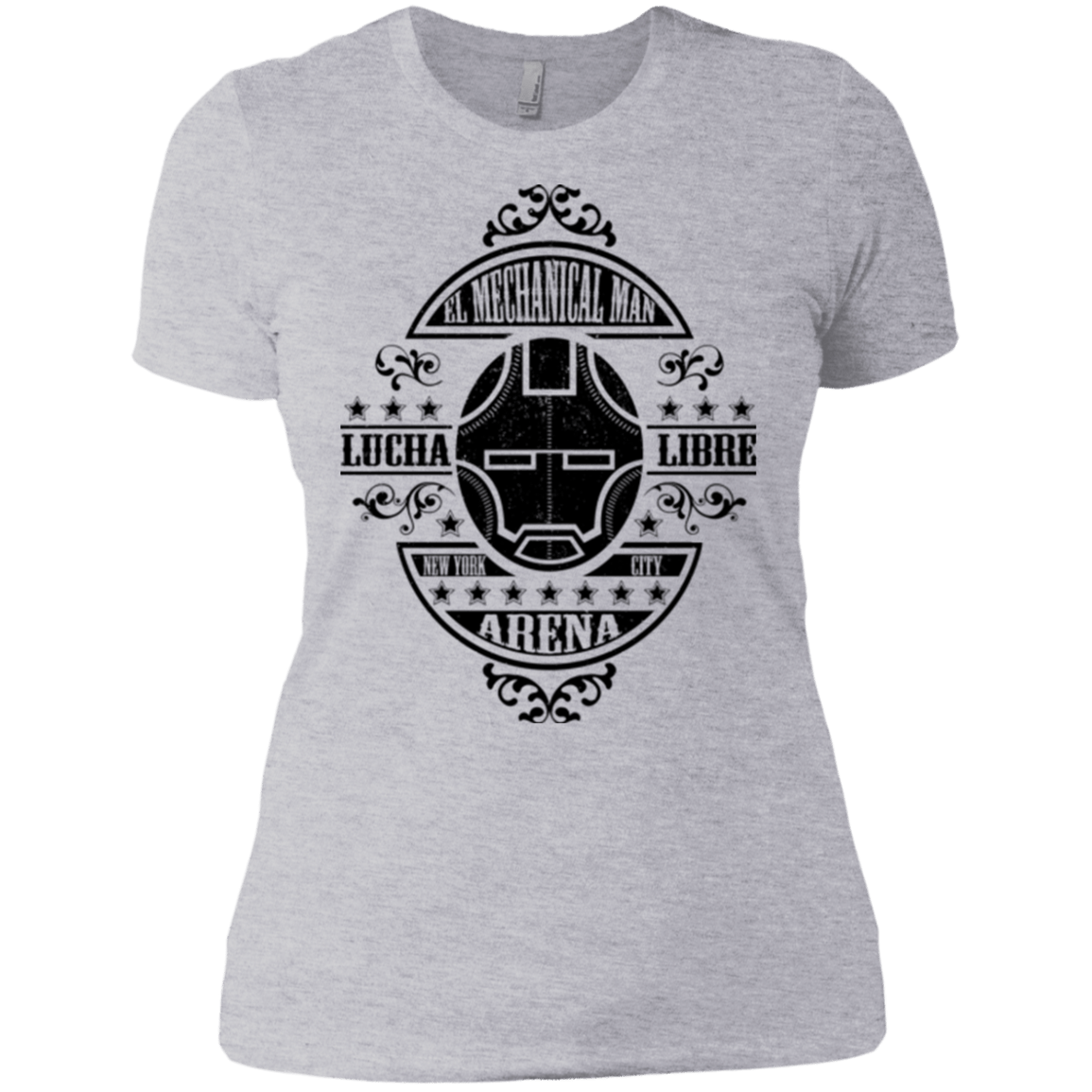 T-Shirts Heather Grey / X-Small Lucha Mechanical Man Women's Premium T-Shirt