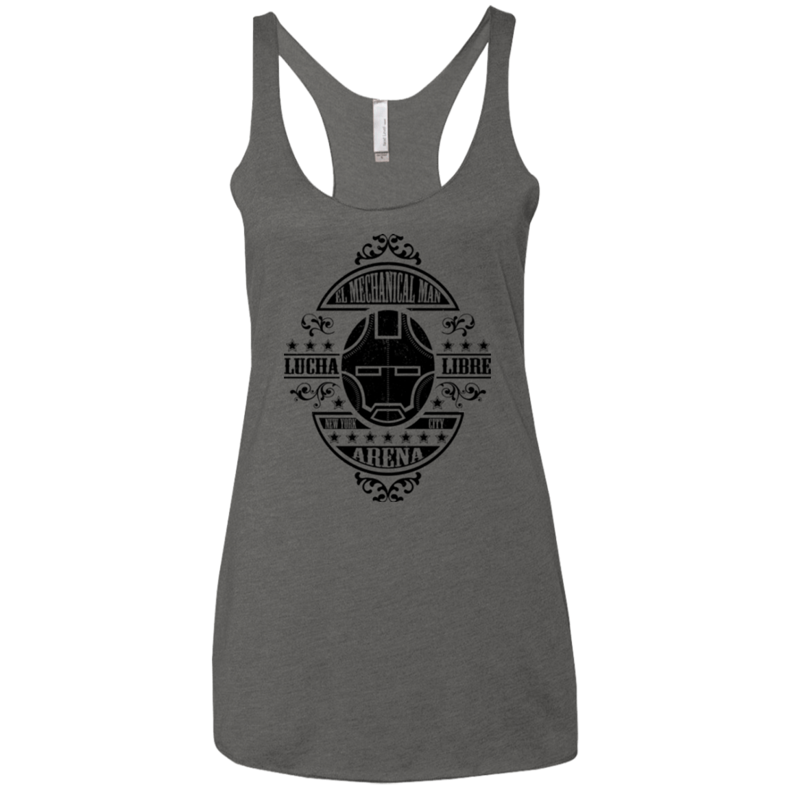 T-Shirts Premium Heather / X-Small Lucha Mechanical Man Women's Triblend Racerback Tank