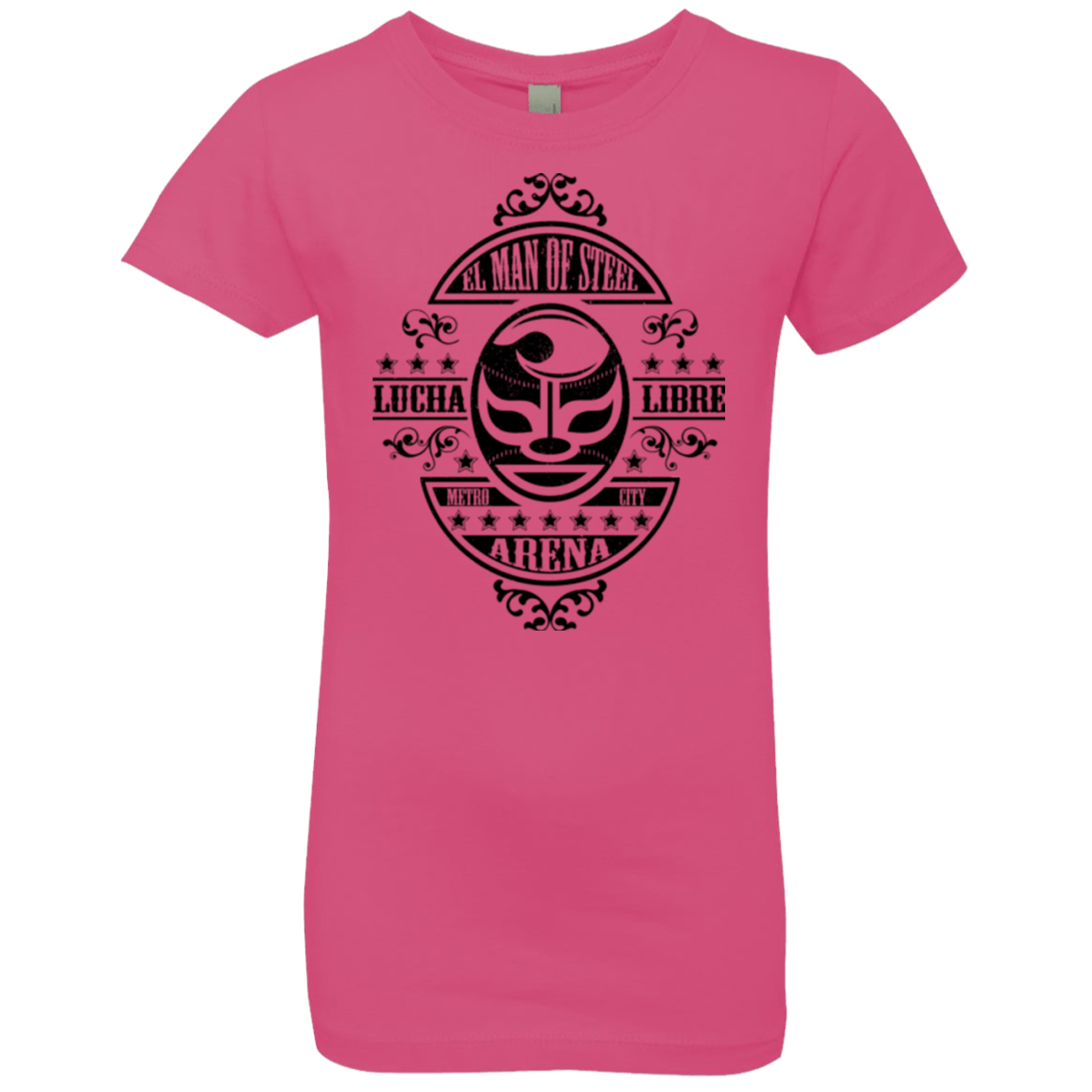 T-Shirts Hot Pink / YXS luchamanofsteel Girls Premium T-Shirt