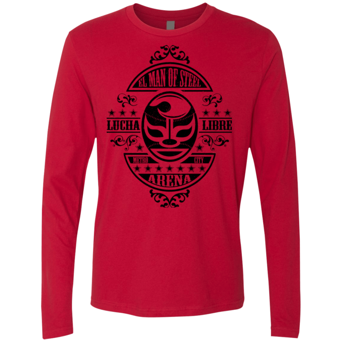 T-Shirts Red / Small luchamanofsteel Men's Premium Long Sleeve