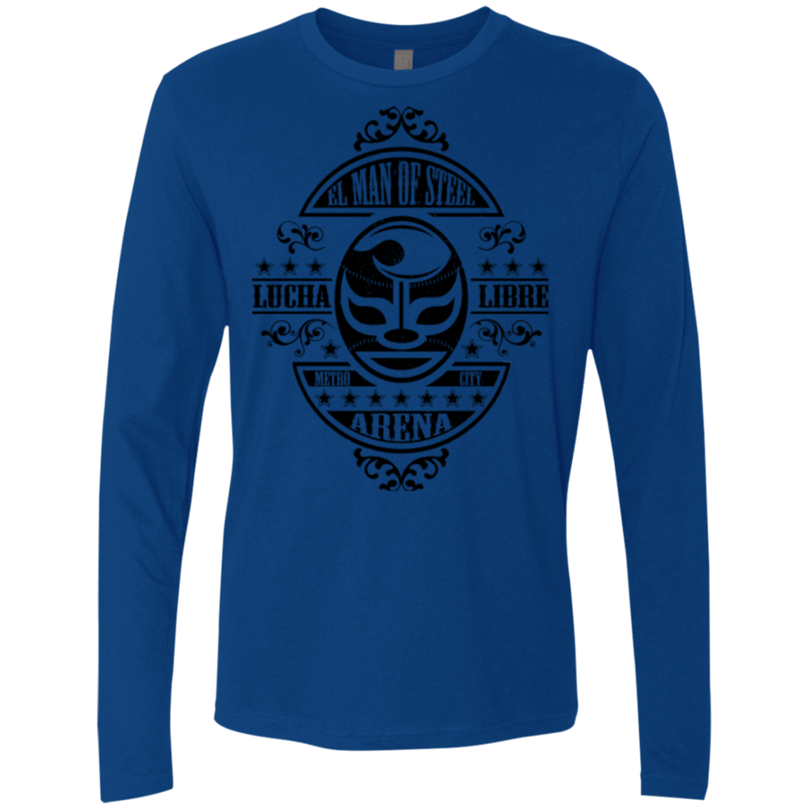 T-Shirts Royal / Small luchamanofsteel Men's Premium Long Sleeve