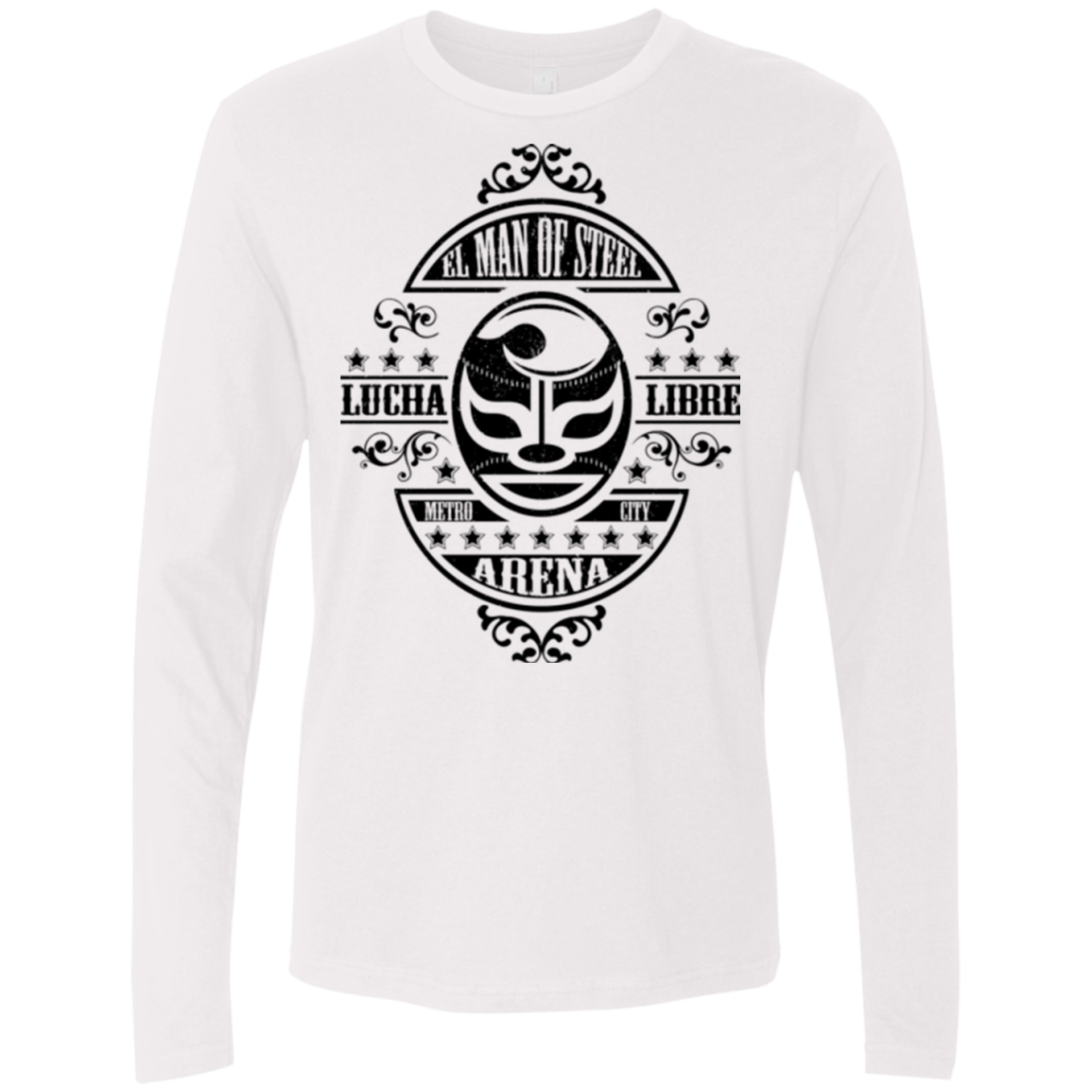 T-Shirts White / Small luchamanofsteel Men's Premium Long Sleeve