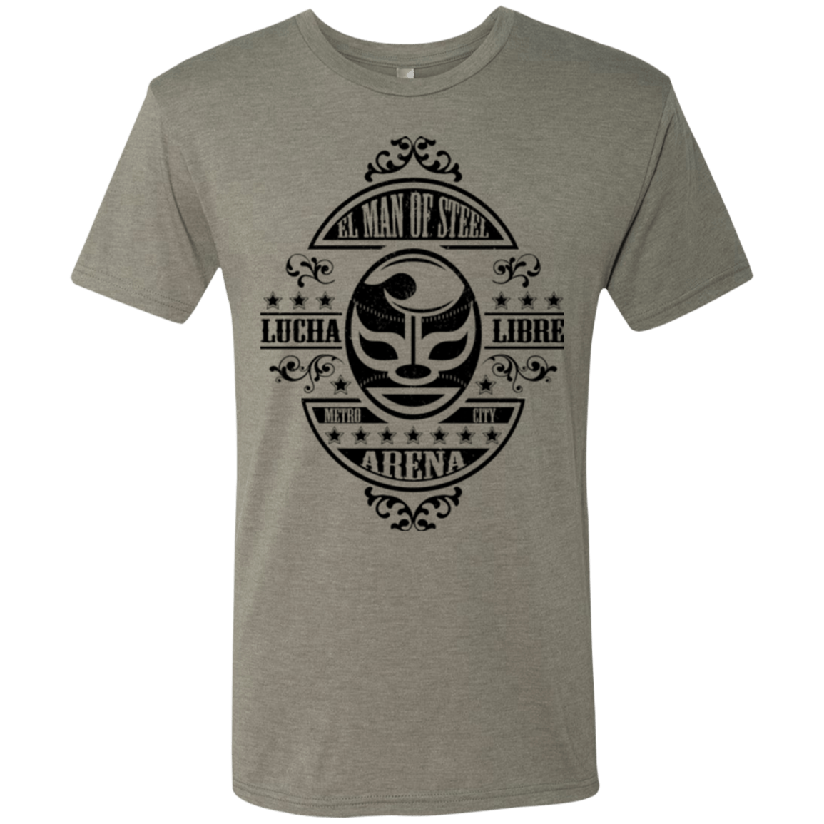 T-Shirts Venetian Grey / Small luchamanofsteel Men's Triblend T-Shirt