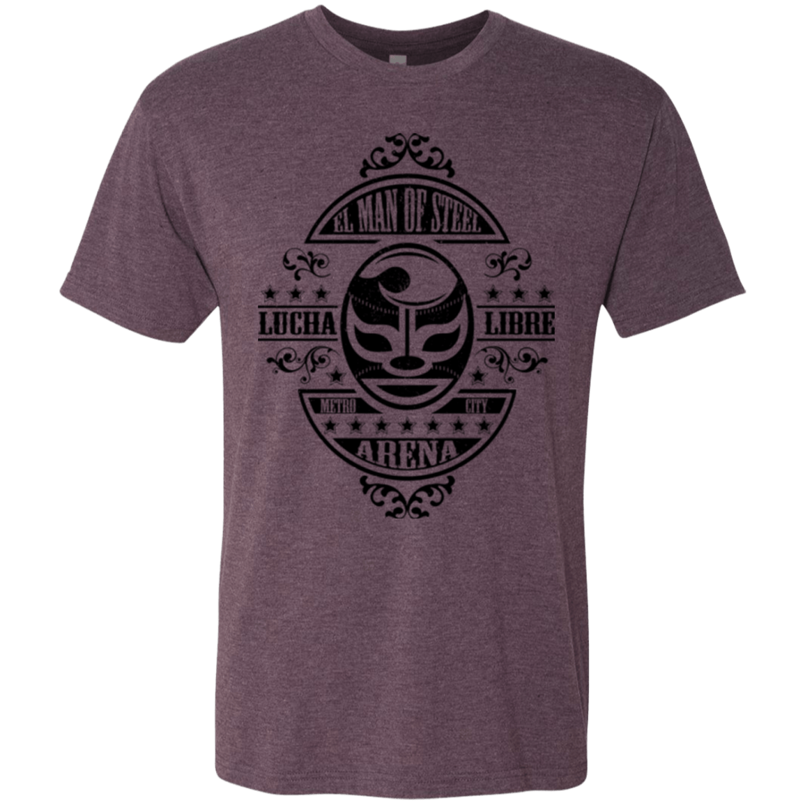 T-Shirts Vintage Purple / Small luchamanofsteel Men's Triblend T-Shirt