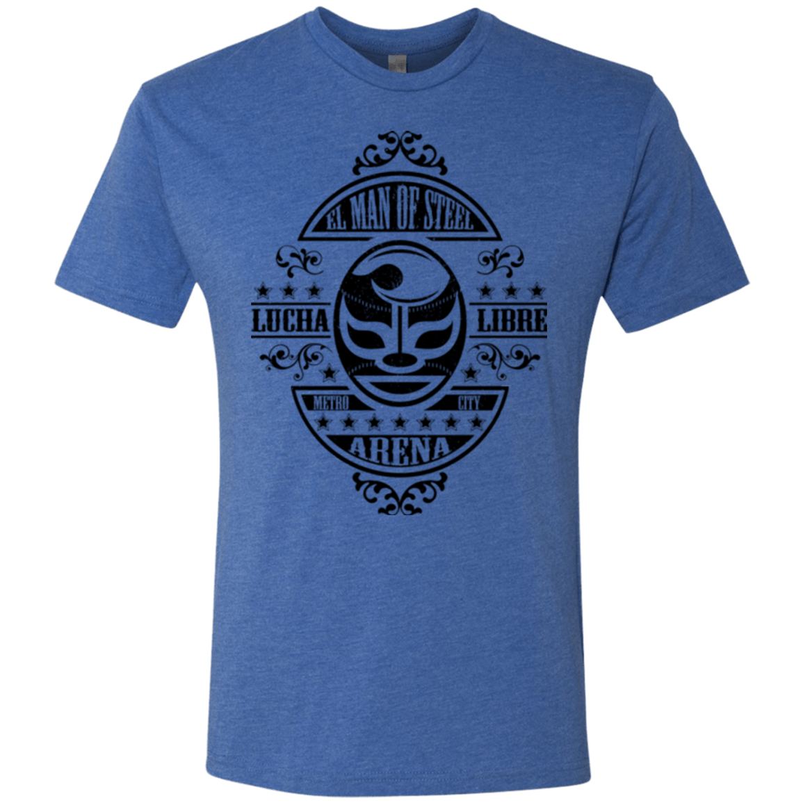 T-Shirts Vintage Royal / Small luchamanofsteel Men's Triblend T-Shirt