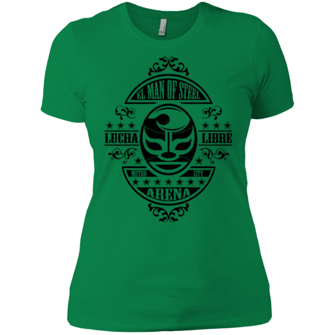 T-Shirts Kelly Green / X-Small luchamanofsteel Women's Premium T-Shirt
