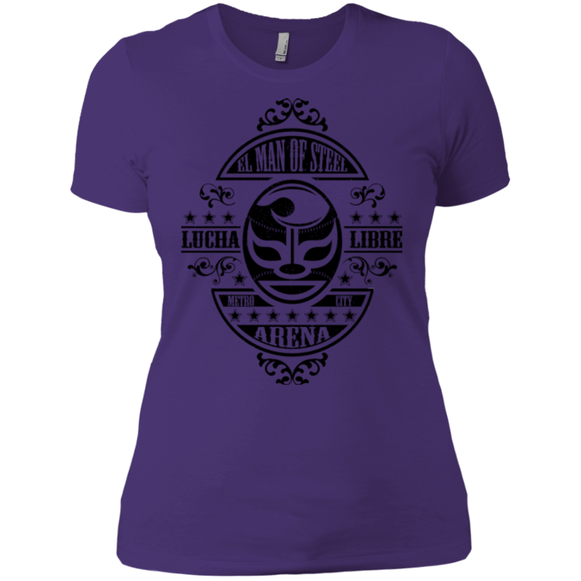 T-Shirts Purple / X-Small luchamanofsteel Women's Premium T-Shirt