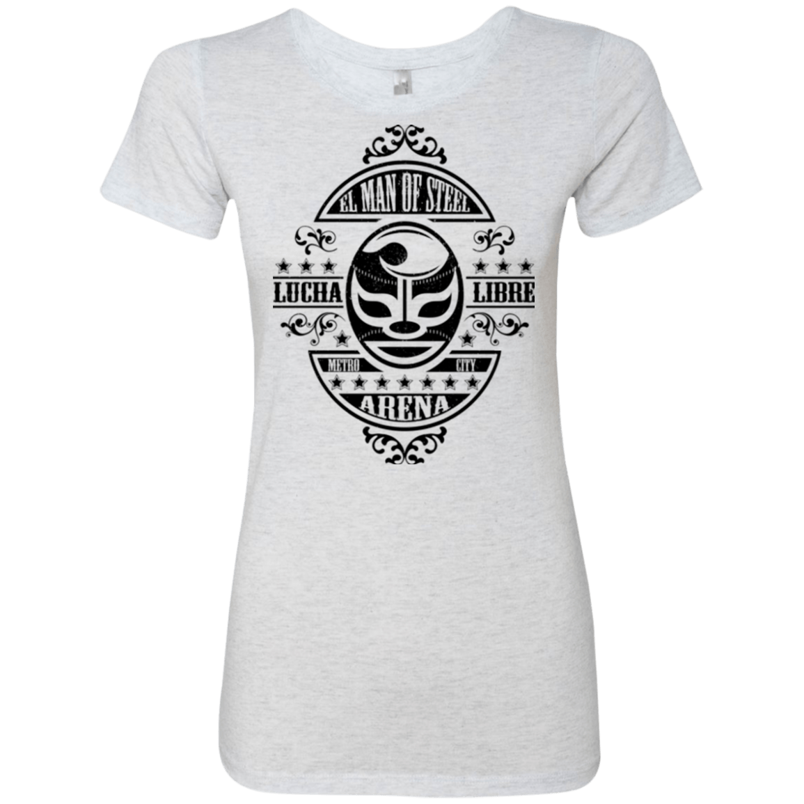T-Shirts Heather White / Small luchamanofsteel Women's Triblend T-Shirt