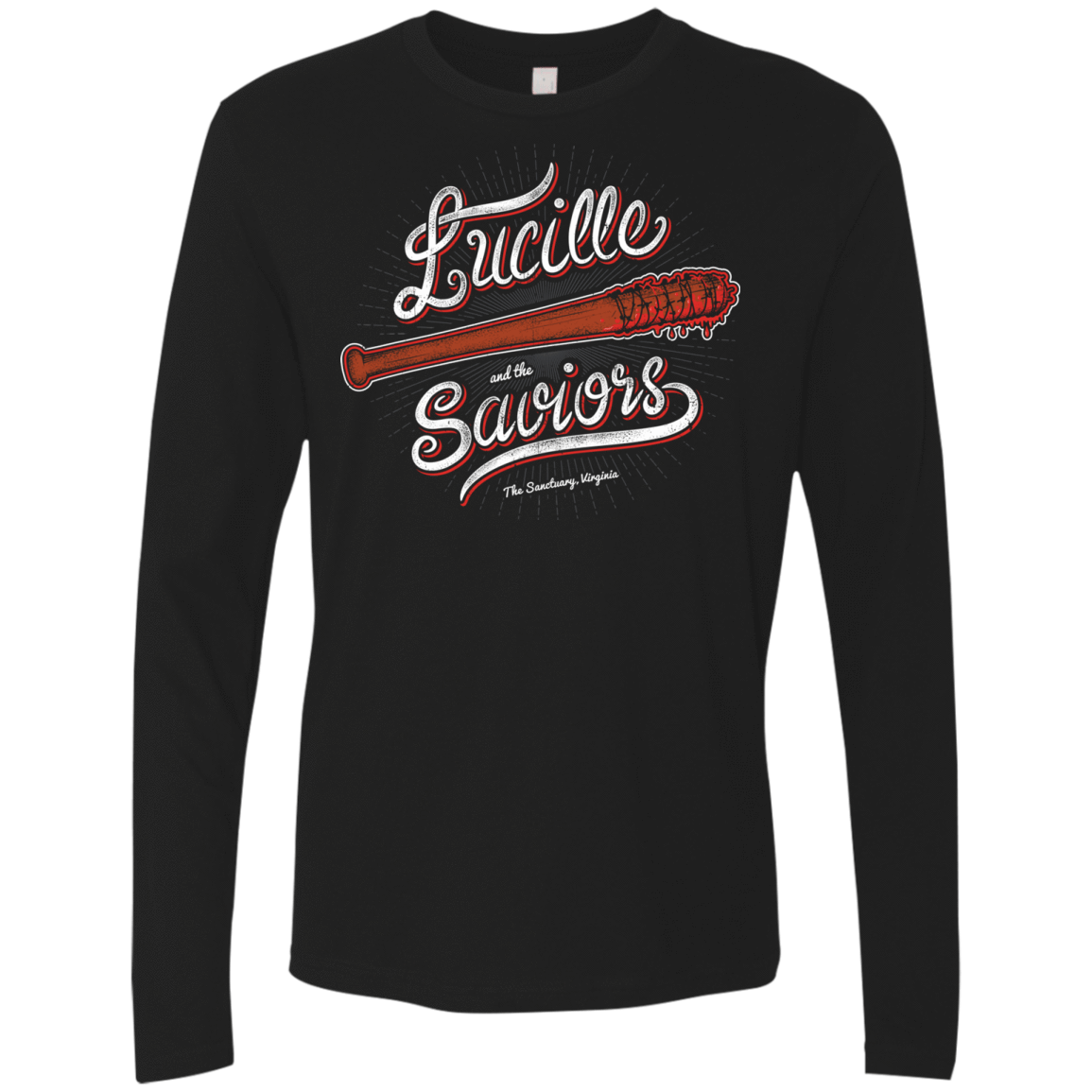 T-Shirts Black / Small Lucille and the Saviors Men's Premium Long Sleeve
