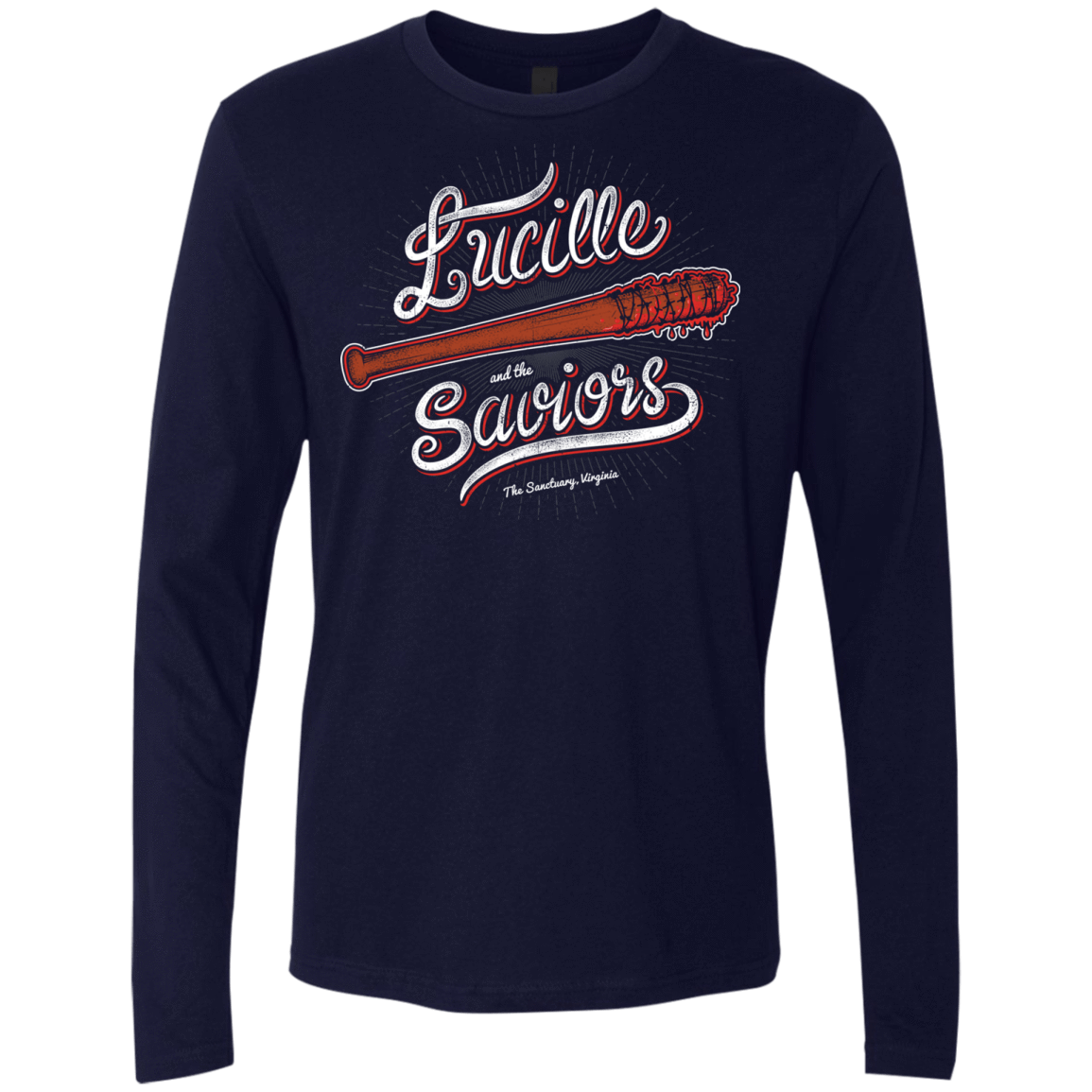 T-Shirts Midnight Navy / Small Lucille and the Saviors Men's Premium Long Sleeve