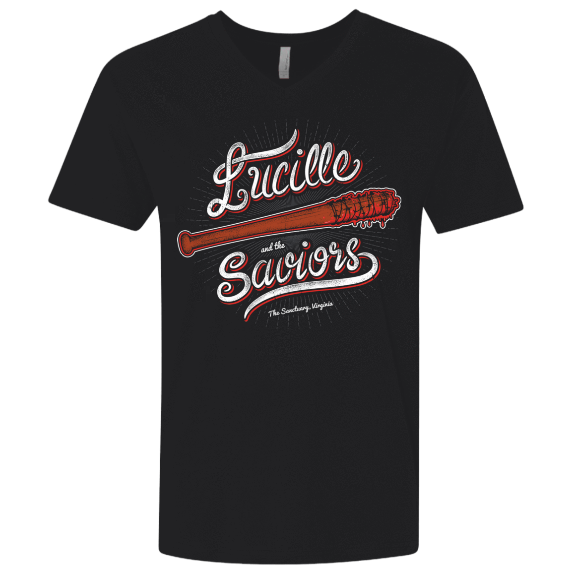 T-Shirts Black / X-Small Lucille and the Saviors Men's Premium V-Neck