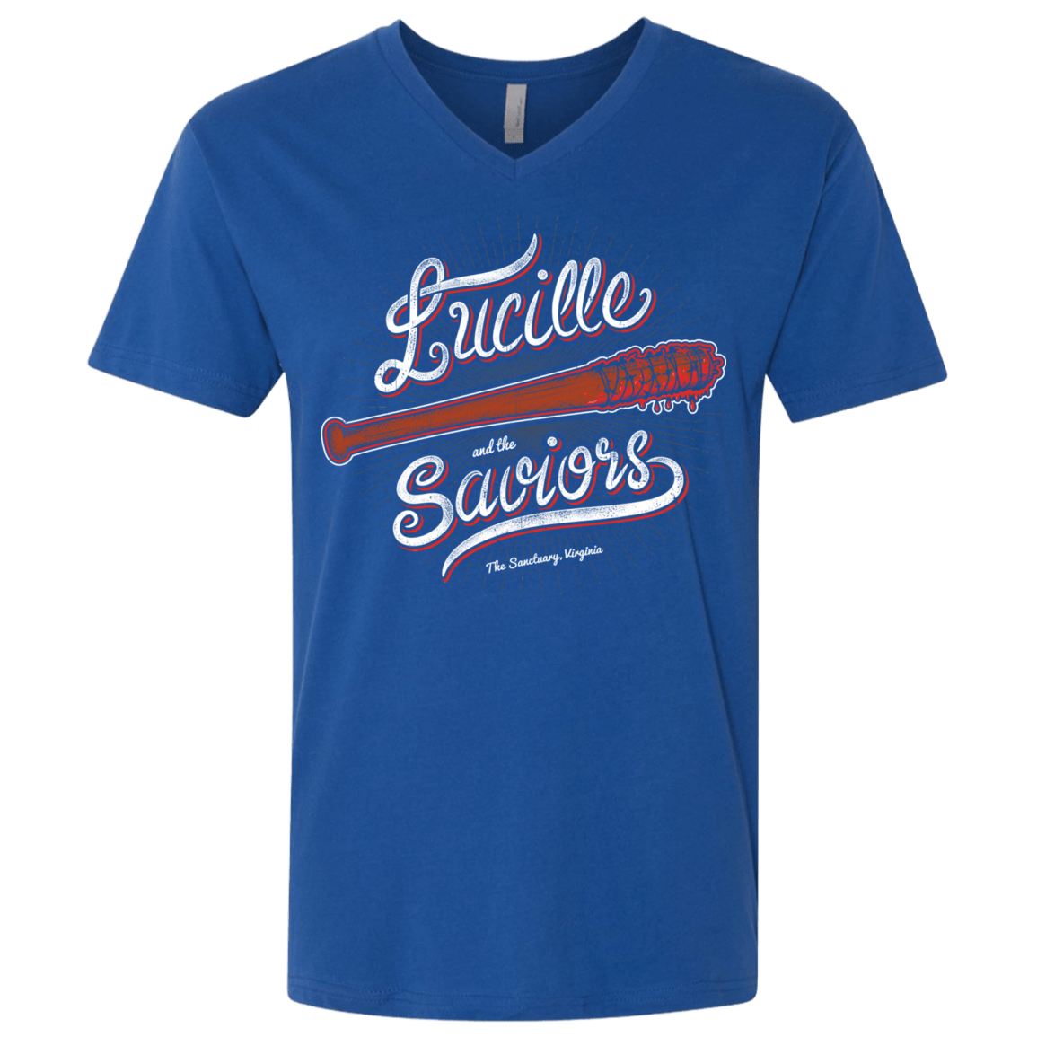 T-Shirts Royal / X-Small Lucille and the Saviors Men's Premium V-Neck