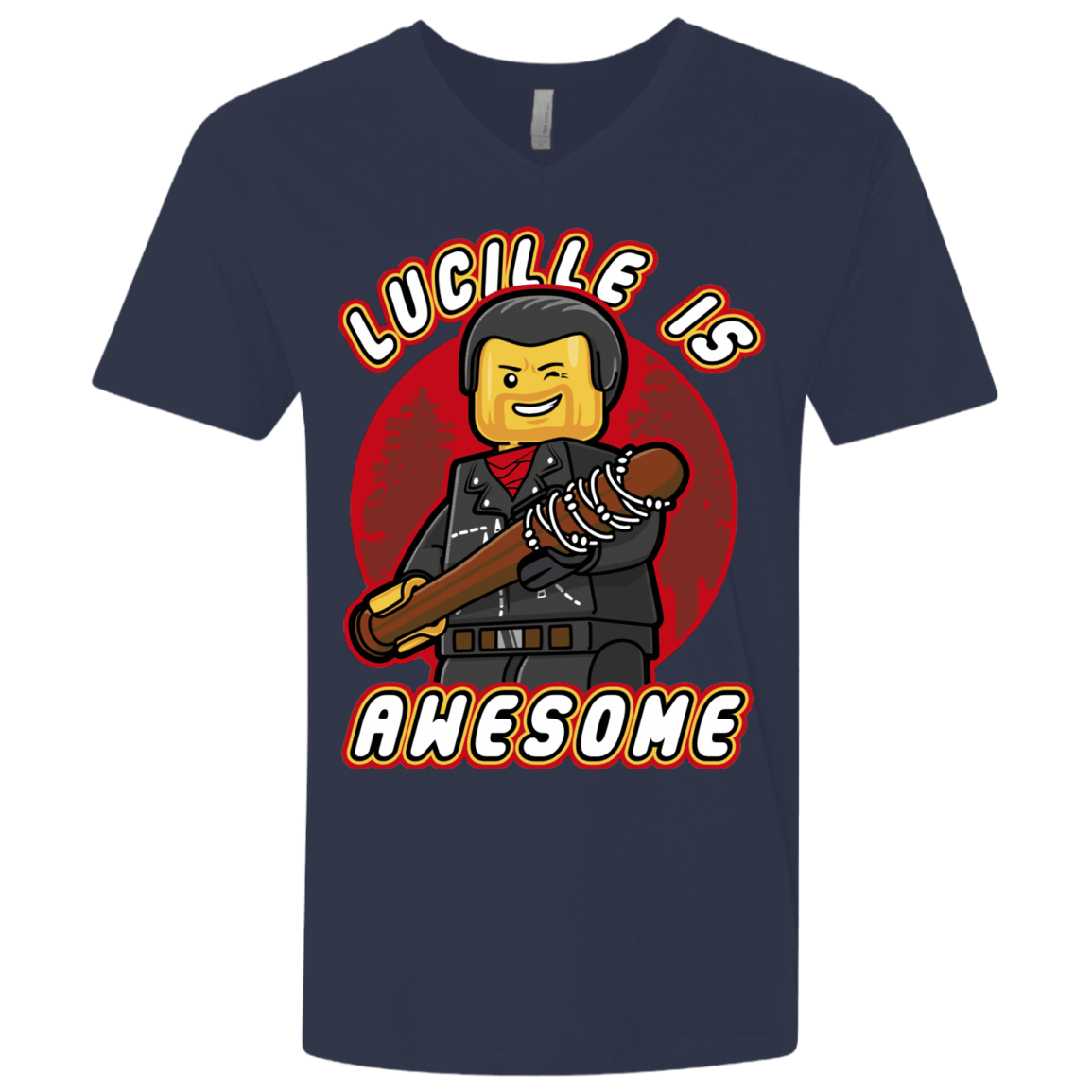 T-Shirts Midnight Navy / X-Small Lucille is Awesome Men's Premium V-Neck