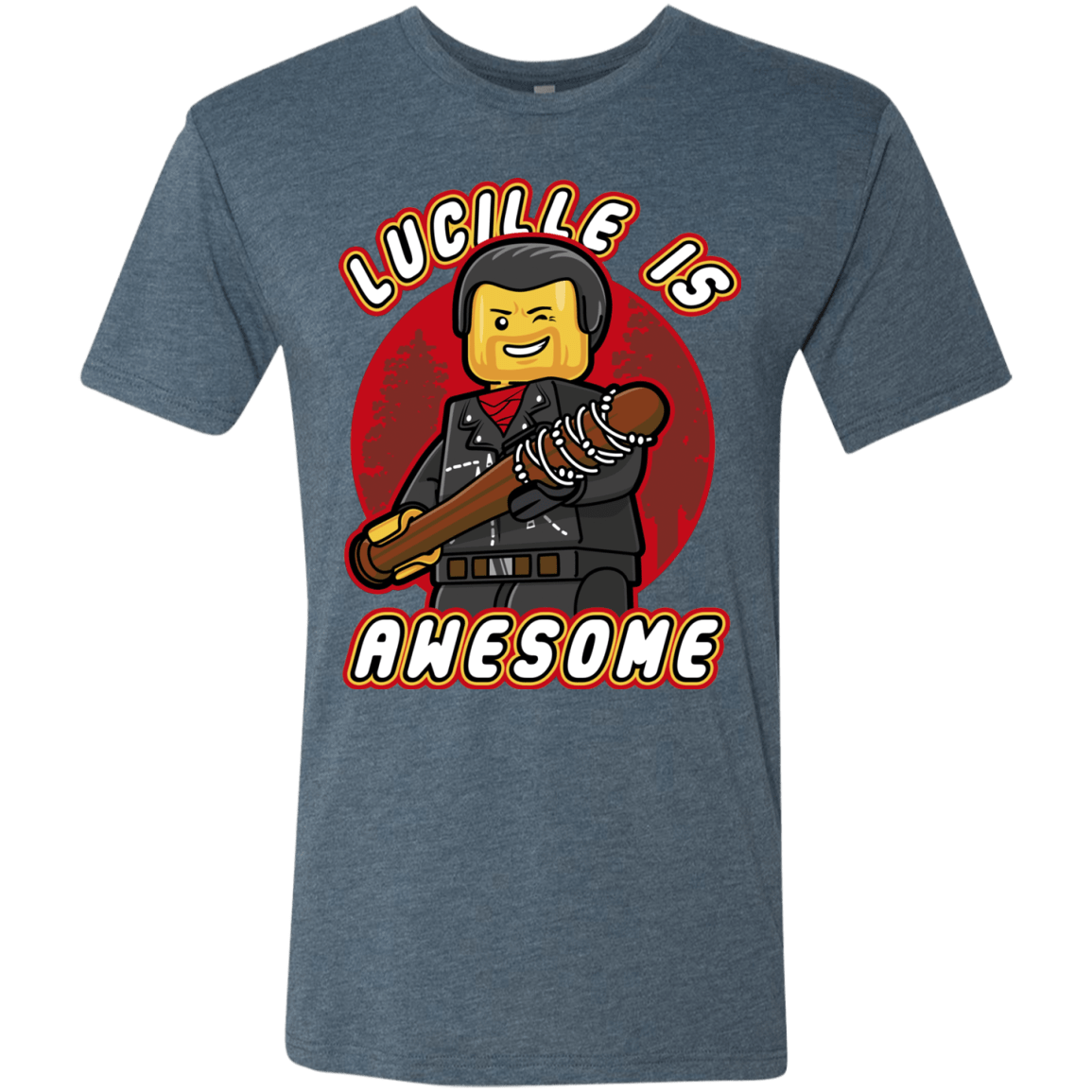 T-Shirts Indigo / Small Lucille is Awesome Men's Triblend T-Shirt
