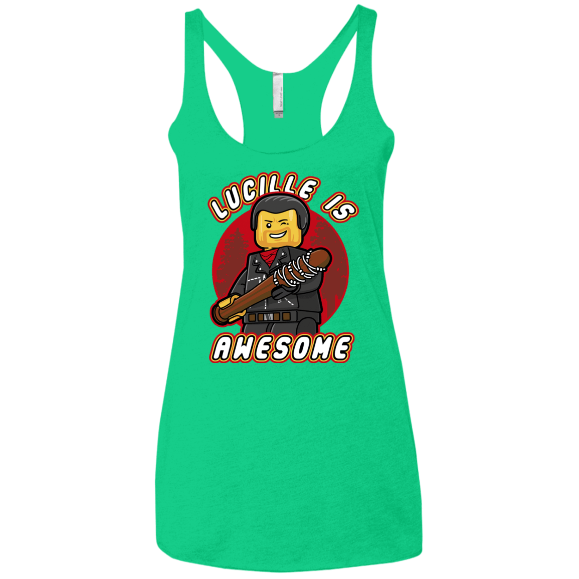 T-Shirts Envy / X-Small Lucille is Awesome Women's Triblend Racerback Tank