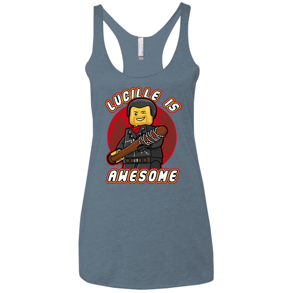 T-Shirts Indigo / X-Small Lucille is Awesome Women's Triblend Racerback Tank