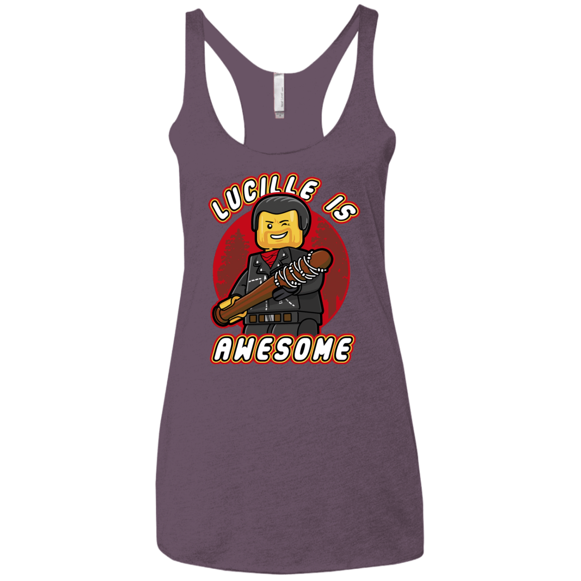 T-Shirts Vintage Purple / X-Small Lucille is Awesome Women's Triblend Racerback Tank