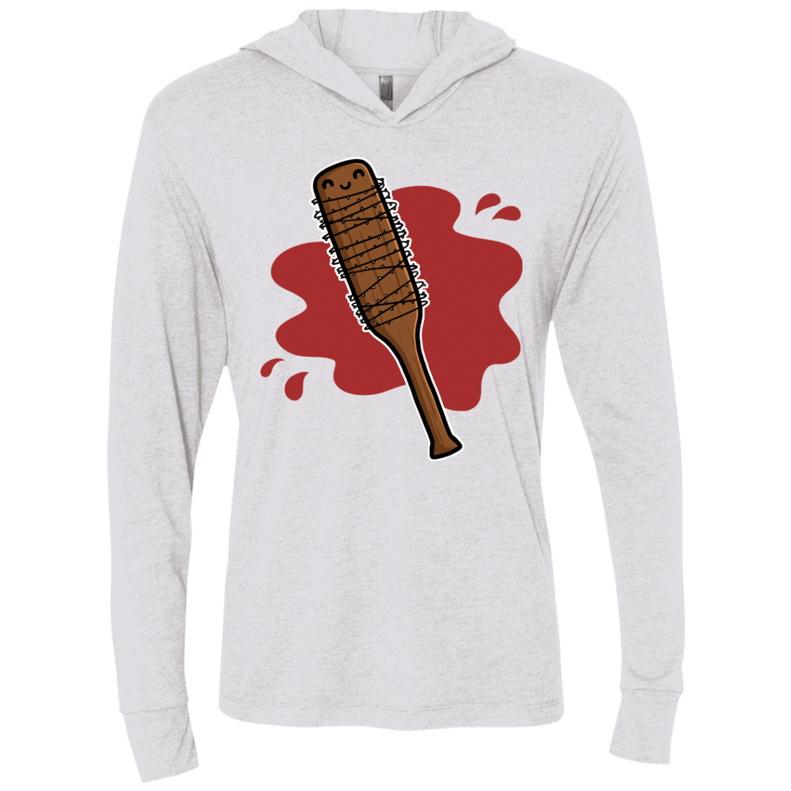 T-Shirts Heather White / X-Small Lucille Triblend Long Sleeve Hoodie Tee