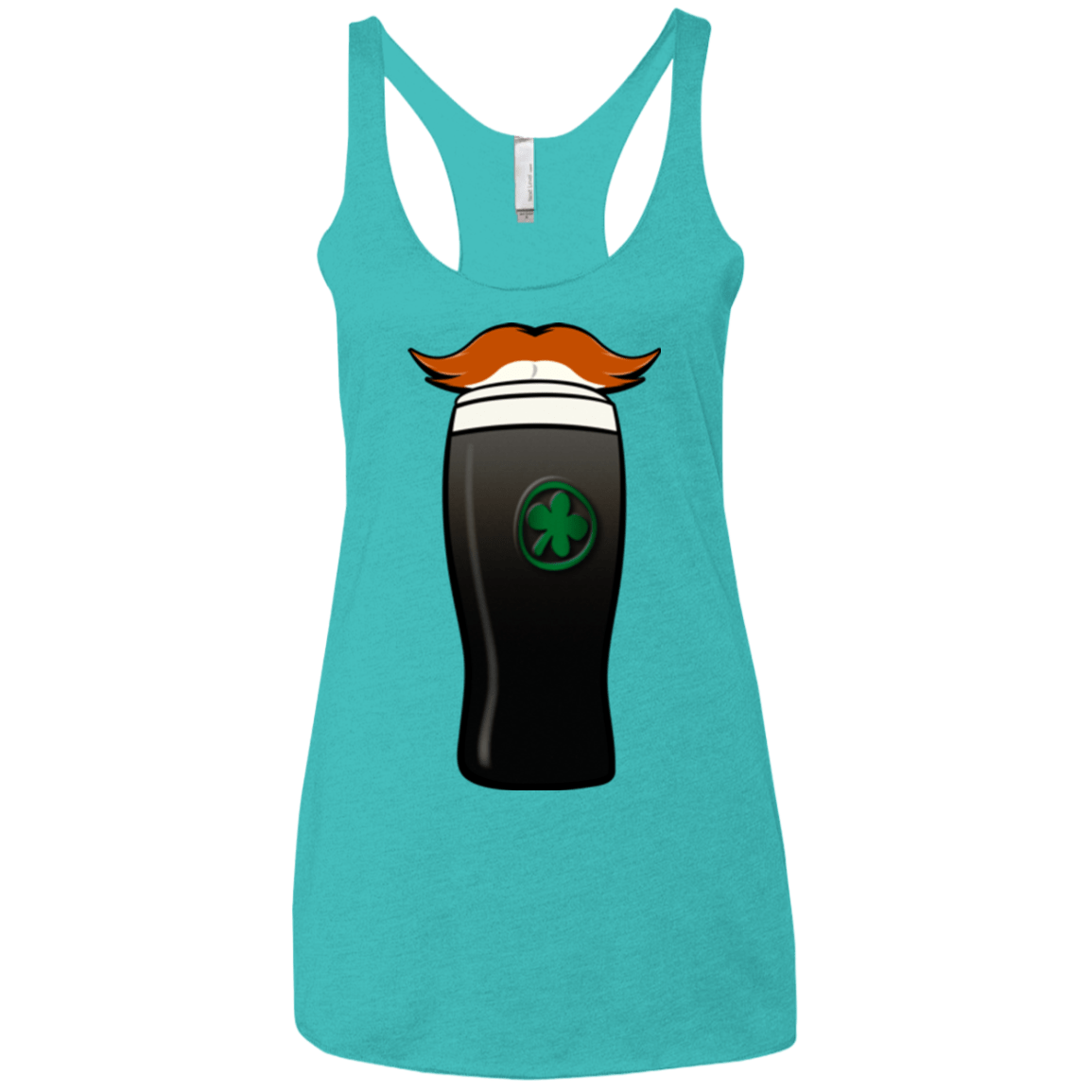 T-Shirts Tahiti Blue / X-Small Luck of The Irish Women's Triblend Racerback Tank