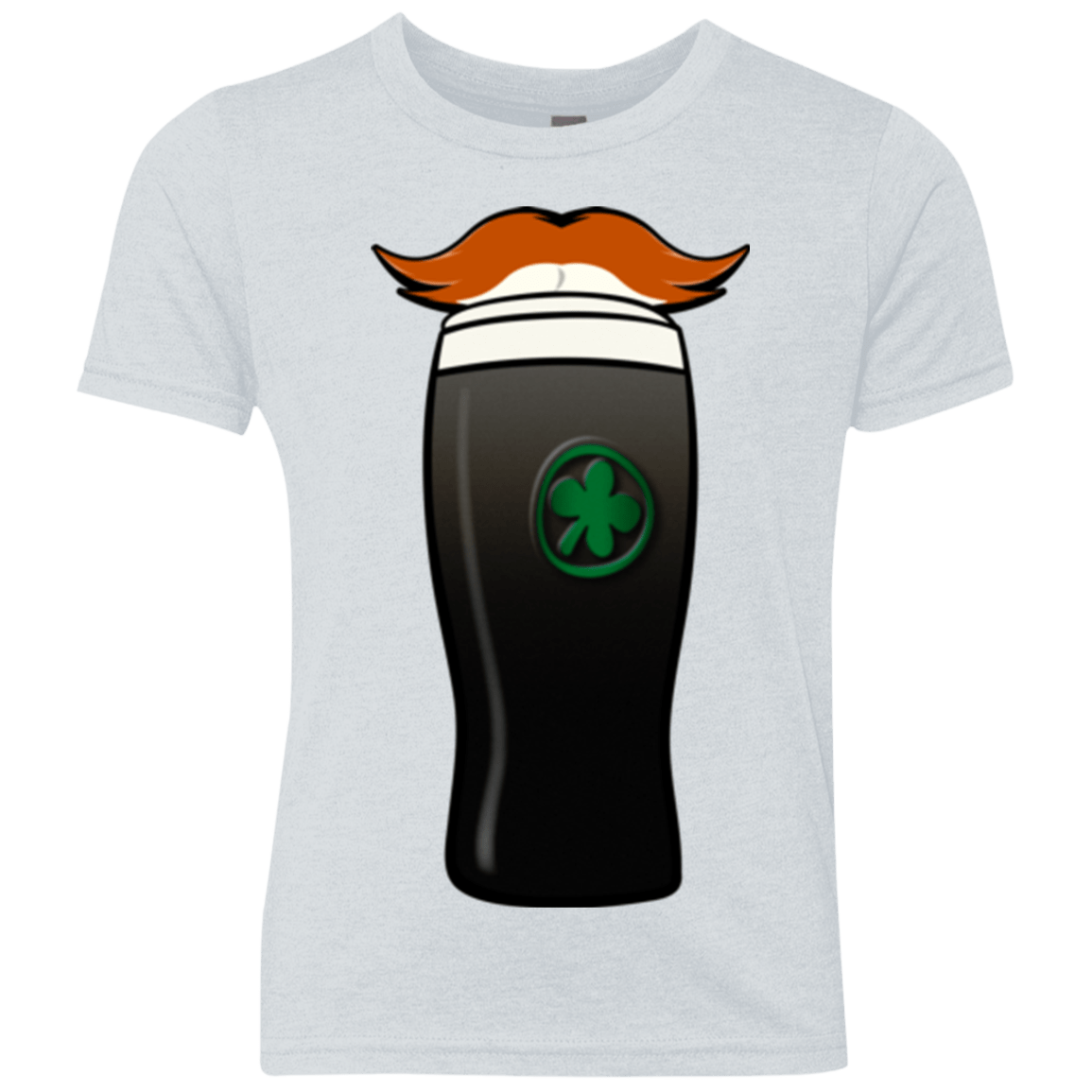 T-Shirts Heather White / YXS Luck of The Irish Youth Triblend T-Shirt