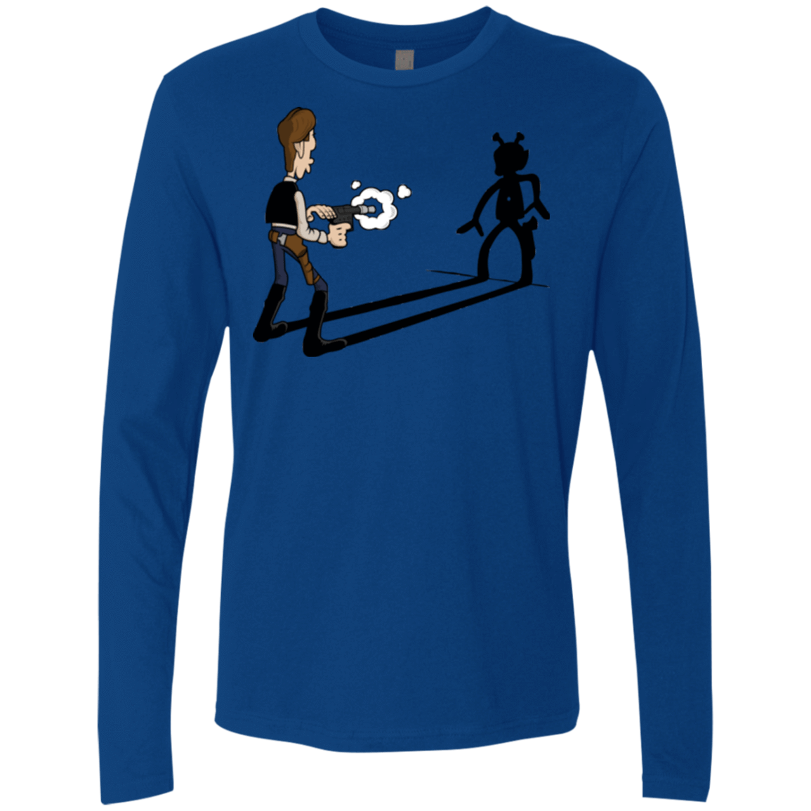 T-Shirts Royal / S Lucky Han Men's Premium Long Sleeve