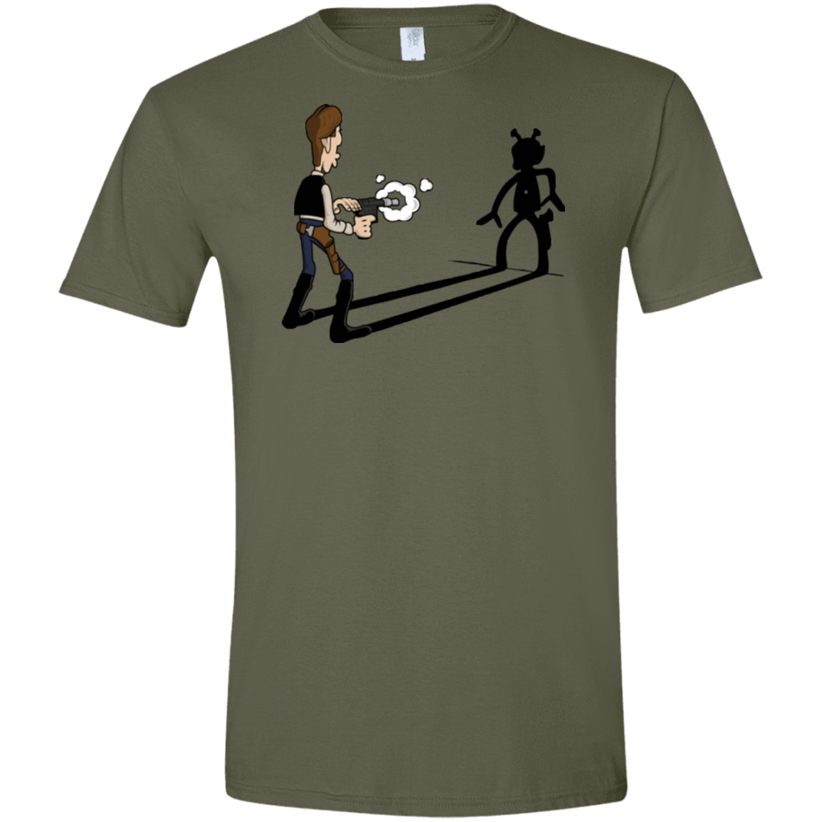 T-Shirts Military Green / S Lucky Han Men's Semi-Fitted Softstyle