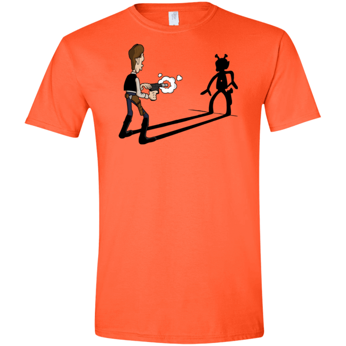 T-Shirts Orange / S Lucky Han Men's Semi-Fitted Softstyle