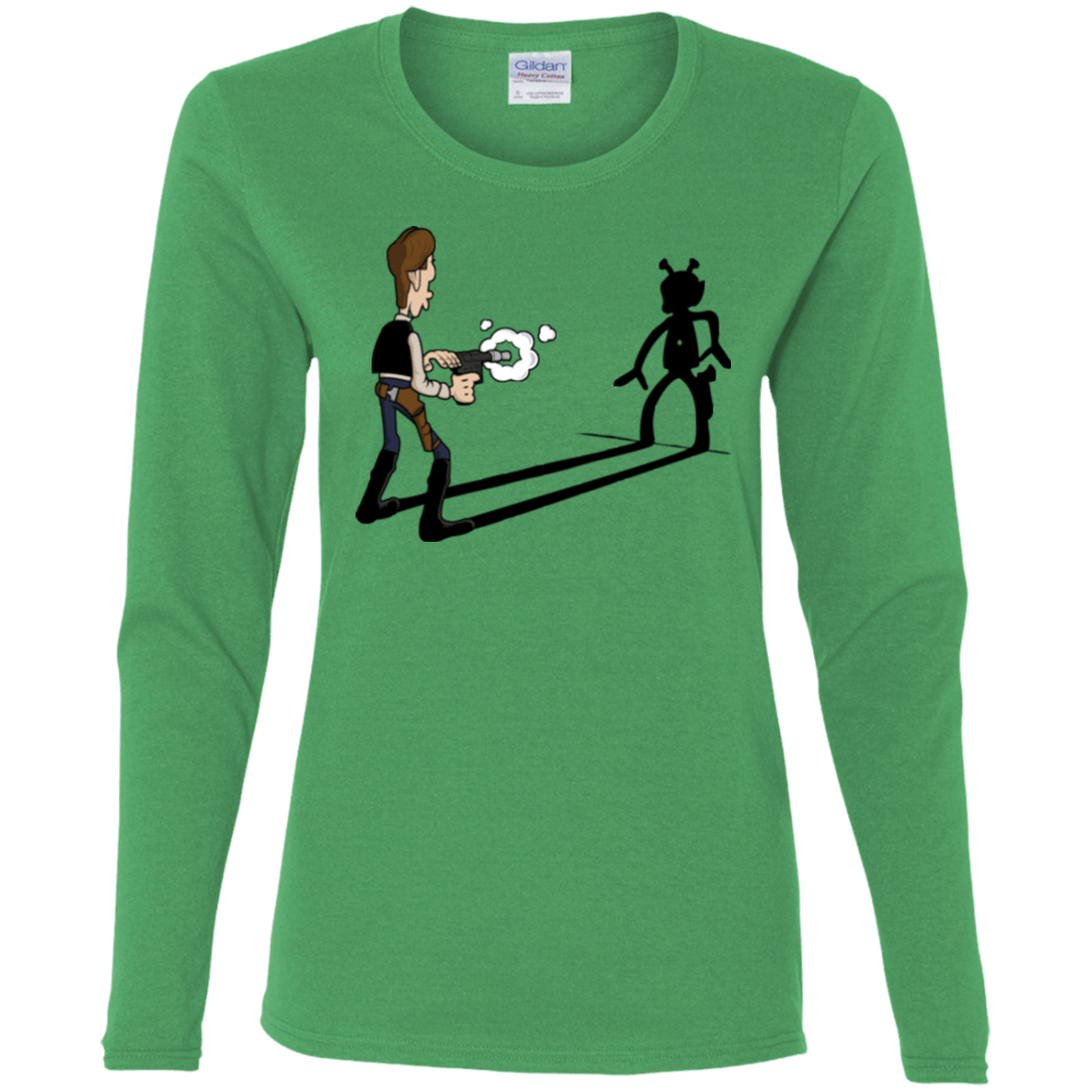 T-Shirts Irish Green / S Lucky Han Women's Long Sleeve T-Shirt