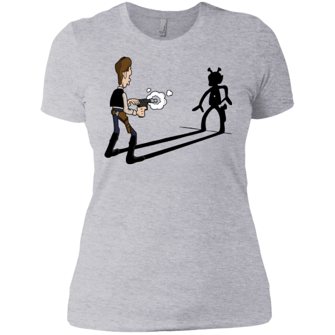 T-Shirts Heather Grey / X-Small Lucky Han Women's Premium T-Shirt