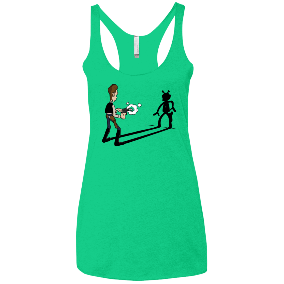 T-Shirts Envy / X-Small Lucky Han Women's Triblend Racerback Tank