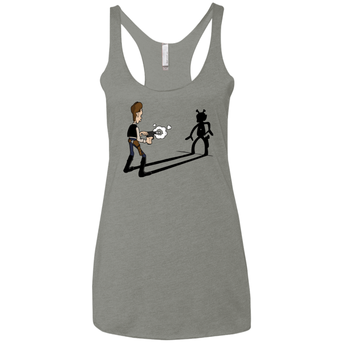 T-Shirts Venetian Grey / X-Small Lucky Han Women's Triblend Racerback Tank