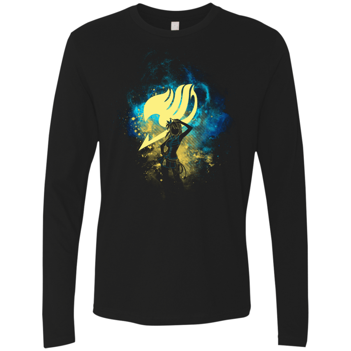 T-Shirts Black / Small LUCY ART Men's Premium Long Sleeve