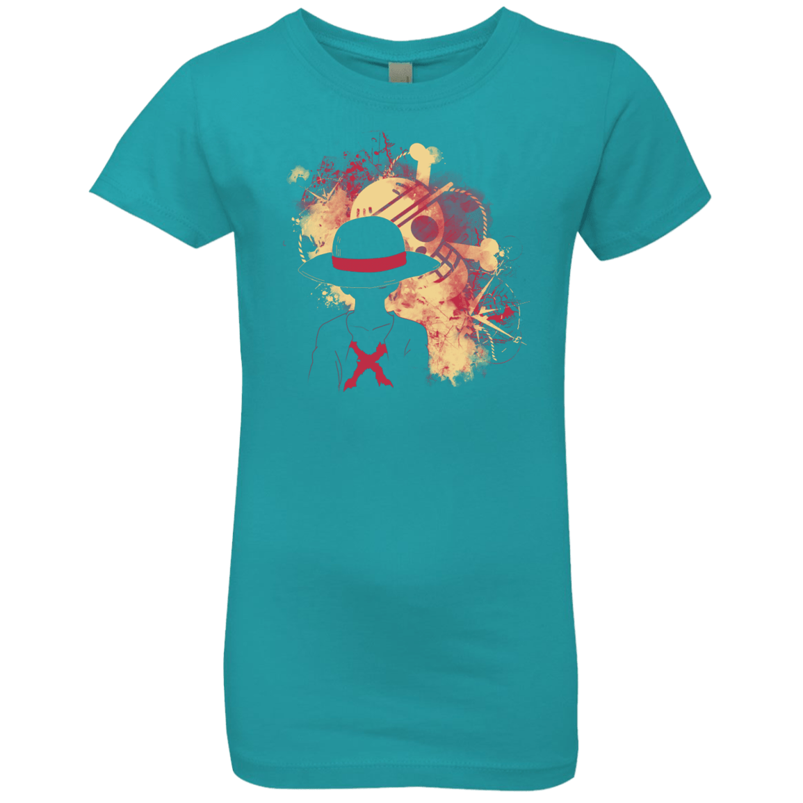 T-Shirts Tahiti Blue / YXS Luffy 2018 Girls Premium T-Shirt