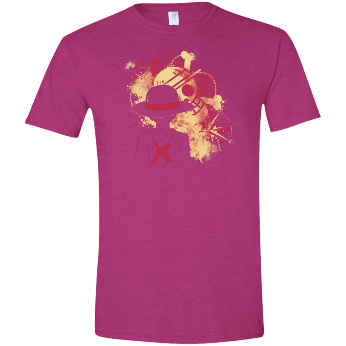 T-Shirts Antique Heliconia / S Luffy 2018 Men's Semi-Fitted Softstyle