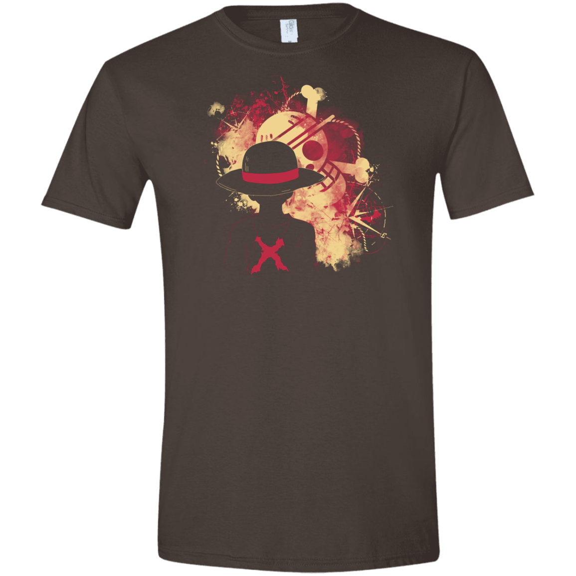 T-Shirts Dark Chocolate / S Luffy 2018 Men's Semi-Fitted Softstyle